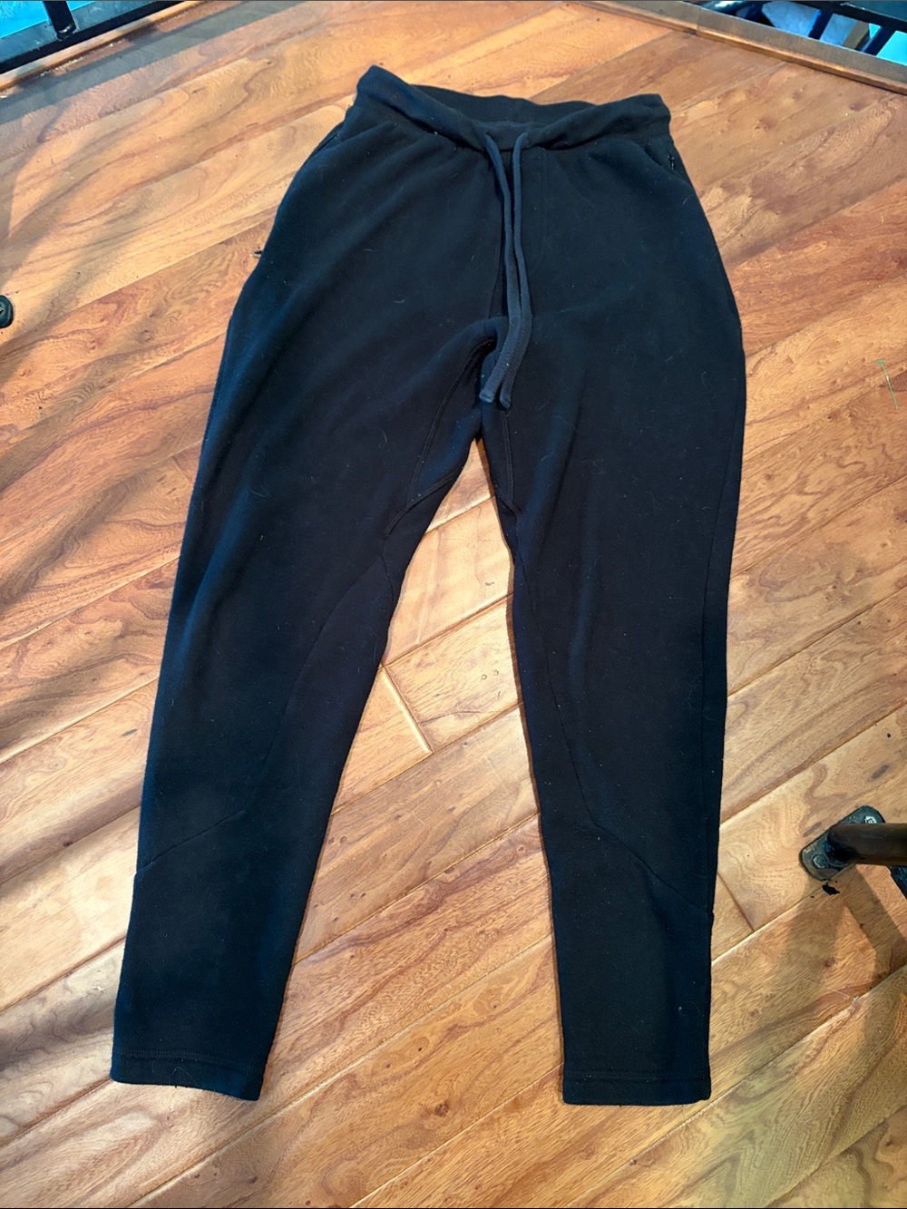 Alo Black Jogger Pocket Zip Sweatpants Size Small